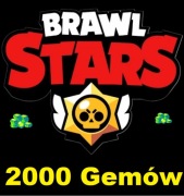 BRAWL STARS GEMY 2000 SZTUK GEMS GEMÓW SUPERCELL ID LOGOWANIE NA KONTO