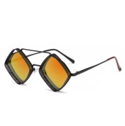 Okulary przeciwsłoneczne steampunk vintage wielokąt UV400