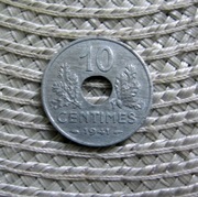Francja 10 Centymów 1941r - Cynk - Vichy