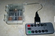 Lampki choinkowe  LED usb z bateri programator