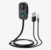 Adapter BT do radia samochodowego AUX|Zestaw głośnomówiący|Mikrofon|USB