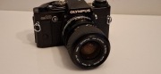 Aparat analogowy Olympus OM-20  + S Zuiko 35-70mm f/3.5-4.8, sprawny