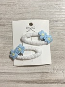 Spinki do włosów szydełkowe kwiatki handmade