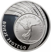 Srebrna moneta 10zł Dzieje Złotego NIKE - 0,42 oz uncji Ag 999. Czytaj opis