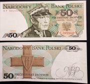 Banknot 50zł. z 1988 r. Ser. KF 3424493