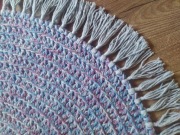 Dywan okrągły bawełniany. Boho. Nowy. 