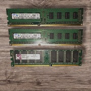 Pamięć RAM DDR3 2GB Samsung M378B5773CH0-CH9 (x2) + DDR 1GB Kingston KVR400