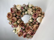 Serce wiązanka kompozycja na groby wszystkich św.