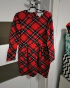 Sukienka w kratkę H&M 122/128