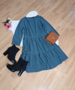 Niebieska sukienka House rozmiar S baby doll kloszowana