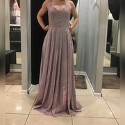 Sukienka wieczorowa lila róż