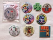 Przypinki zestaw 9 sztuk