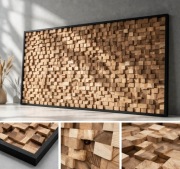 Mozaika drewniana obraz 3d 