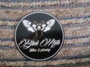 Naklejka Vlepka Black Moth Tattoo