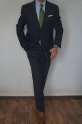 Massimo Dutti Garnitur granatowy 100% wełna 52 185/104/86 business
