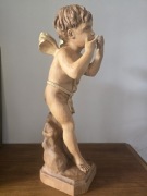 Rzeźba Drewniana Aniołka/Cherubina Wysokość: 52 cm