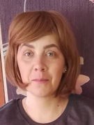 Peruka z grzywką bob rudy. 