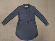 Elegancka zapinana koszula sukienka szmizjerka H&M 140 jak nowa