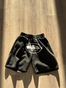 Czarne spodenki cortiez dresowe streetwear nadruk logo rozmiar M