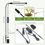 Zestaw dwóch lampek do roślin 6000k, odbiór osobisty