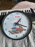 Cichy zegar ścienny Tomek i Przyjaciele z imieniem Olek
