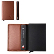 PORTFEL SKÓRZANY MĘSKI DAMSKI NA KARTY DOKUMENTY Z RFID