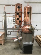 Destylarnia Alembik Wolnostojąca 150l miedziana