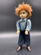 Vintage Lalka Tati Gerhard Dargel – Handmade z Niemiec, Lata 80. XX w.