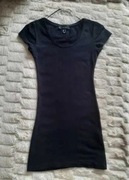 Sukienka czarna gładka Primark ATMOSPHERE XS 