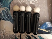 Zestaw ps move 4 kontrolery nawigator kamerka ładowarki