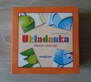 Układanka dla najmłodszych. Wśród zwierząt. Na prezent.