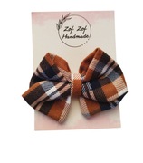 Spinka kokarda świąteczna krata