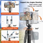 Stick Statyw Podróżny do Telefonu z Pilotem i Uchwytem na Telefon