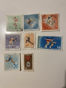 Zestaw znaczków Węgry, seria sportowa lata 60/70