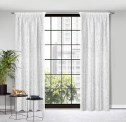 Zasłona biała z taśmą marszczącą 140z250cm, 2 szt.