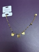 Bransoletka motylki stal chirurgiczna regulowana