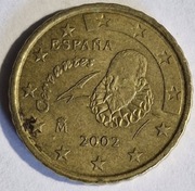 10 eurocent Espana Cervantes 2002 Rzadka!