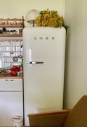 Lodówka Smeg FAB28RWH3 biała 153 cm retro używana + ekspres smeg gratis