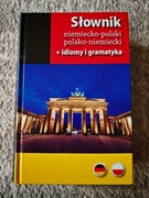SŁOWNIK NIEMIECKO-POLSKI + Gramatyka Idiomy Stan DB+ Mało używany