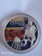 Bitwy historyczne Cannae 1 uncja Ag 999   1 dolar Tuvalu