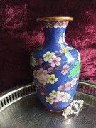 Wazon emalia komórkowa cloisonne Chiny vintage