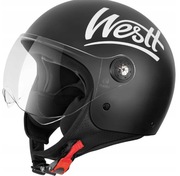 Kask Motocyklowy retro z wizjerem skuter XL mat