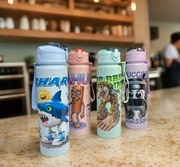 Bidon Butelka Na Wodę Ze Słomką Do Szkoły  Tralala