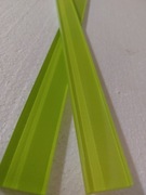 Listwa szklana 3x45cm jasno zielona