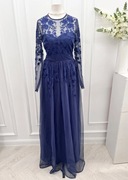 Sukienka maxi haftowana Asos 32 XXS