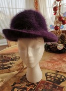 Kapelusz damski fioletowy