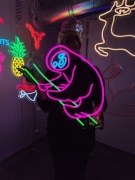 Neon LED Na Ścianę.Ozdoba Świetlna. Leniwiec