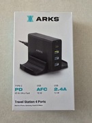 Stacja ładująca ARKS ARTR3USBTC75W 45W Czarny