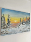 Obraz olejny na płótnie 40x60cm, super prezent, dekoracja