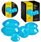 Bańki chińskie silikonowe MED+ 4 FIZJO niebieskie 4 sztuki- do masażu